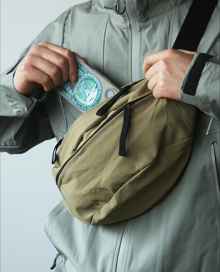 Large Capacity Nylon Women Sling Bags Girl Fanny Pack Light Weight Crossbody Bag Men Shoulder Bag Unisex Classic Waist Packs Purse Hiking Roomy Chest Bag, Easy Carry Any Phone,Wallet - color: Green
