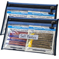 Reaction Tackle Waterproof Clear Tackle Bags, Dive Rated Zipper Submersion Proof Storage for Soft Plastics and Lures, Gusseted and Flat for Boats and Kayaks, 16x12 in, 2-Pack - size: 16x12 in, 2-Pack