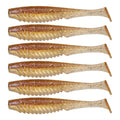 6th Sense – Party Paddle 4.3" – Saltwater Swimbait – Inshore Fishing – Redfish/Trout/Snook – Paddle Tail Soft Plastic - color: Live Croaker