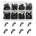 WMYCONGCONG 80 PCS Fishing Rod Tip Repair Kit Fishing Rod Tips Kit Ceramic Rod Guides DIY Set 10 Sizes