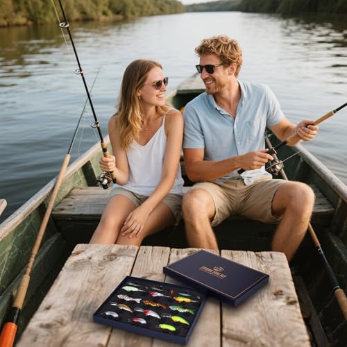 Fishing Lures Kit for Bass, 15PCS Swimbaits Crankbaits Fishing Tackle Set | Bass Fishing Lure Kit, Multi Jointed Swimbaits and Soft Baits for Trout Pike Freshwater Fishing - style: Hard /Soft Bait 2