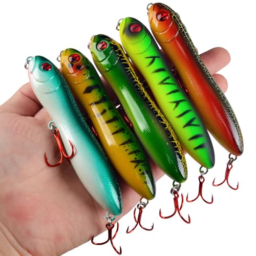 20pcs/25pcs Fishing Blanks Lures Kit Fishing Topwater Unpainted Swimbait Unpainted Crankbaits Hard Baits DIY Lure for Bass Salmon Trout Saltwater and Freshwater - color: 20PCS 3.74″/0.5oz