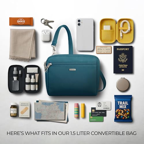 Travelon Anti-Theft Classic Convertible Crossbody & Waist Pack - color: Teal