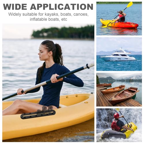 4PCS Kayak Track, Kayak Low Profile Track for Fishing Rod Holder, Kayaks Tracks Accessories, Kayaks Mount Tracsk, for Fishing Rod, Cup Holder, Paddle Holders, Anchor Cleats(Size:M) - size: Medium