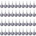 50Pcs Round Fishing Weights Sinkers Ball Fishing Weights Casting Drop Shot Sinkers Catfishing Sinkers Lead Weights Sinkers with Barrel Swivels for Saltwater Freshwater Fishing-(3.5-10g) - size: 3/8oz(10g)-40 Pack