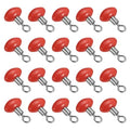 PATIKIL Cross-Line Fishing Swivels Bead, T Shape Pulley Slide Rig Rolling Swivels Fishing Hooks Connector Terminal Tackle - color: Red, size: 0.7"x0.5"