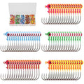 Crappie Jig Heads Kit, 75 Pieces Fishing Jig Head Hooks for Fishing Crappie Bass Trout Walleye 1/8oz 1/16oz 1/32oz - color: Fishing Jigs 75Pcs-1/32