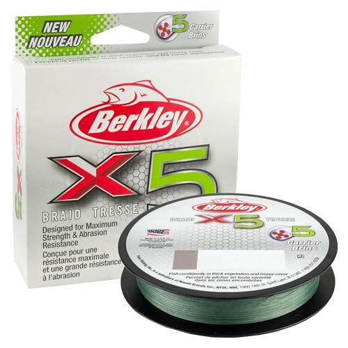 Berkley x5 Braid Fishing Line - color: Crystal, size: 164yd, style: 15lb