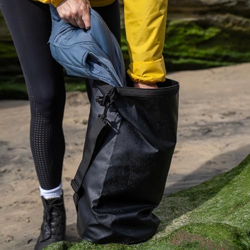 Ho Stevie! Heavy Duty Waterproof Dry Bag - Keeps Your Stuff Dry, on Surf Trips, Camping, or Any Adventure (Black, 10L) - size: 10L