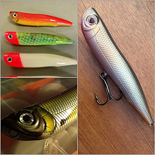 10 Blank Unpainted Minnow Crankbait Topwater Lipless Jerkbait Fishing Lures V3 - color: UPW622P10