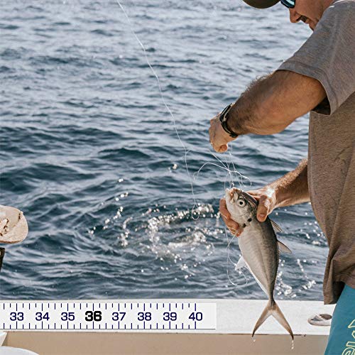 Adhesive Fish Ruler - 40 Inch Fishing Measuring Tape - Fish Measuring Tape | for Fishing Boat, Kayak, Cooler, Workbench - Waterproof Fish Measuring Sticker