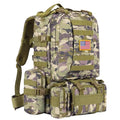 CVLIFE Tactical Backpack Military Army Rucksack 60L Large Assault Pack Detachable Molle Bag, Auriclash - color: Auriclash