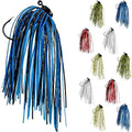 Ned Rig Jig Heads Soft Plastic Worms Fishing Lures Kit, 60/50/10 Pcs Weedless Skirted Mushroom Ned Rigs Jighead Hooks Stick Baits Bass Fishing Lures for Freshwater Saltwater - color: 10 Pcs Skirted Ned Rigs