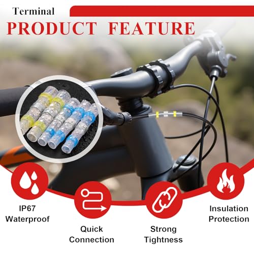 Tnisesm 1530Pcs Ultimate Heat Shrink Wire Connectors with Wire Cutter Stripper Waterproof Electrical Spade Connectors kit, Insulated Crimp Ring Fork Spade Terminal T-Tap Solder Butt Splice Connectors