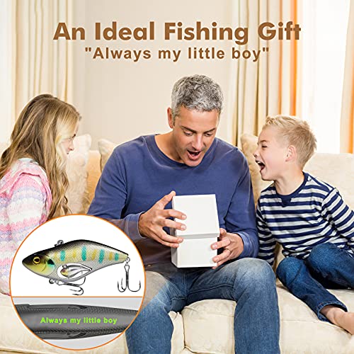 TRUSCEND Shallow or Deep Diving Crankbait with BKK Hooks, Wobble Fishing Lures for Bass Trout Crappie Walleye, Sinking Lipless Vibe Crank Bait for Bass Pike, Amazing Swimbait for Family Fishing - color: A7-2.8",0.6oz