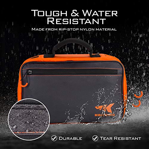KastKing Signature Lure Bag Utility Binder Tackle Bag - Fishing Gear, Self-Healing Zippers & Padded Handle Design