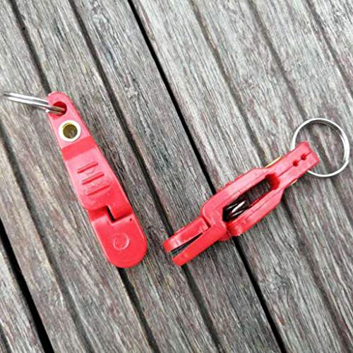 Line Clip Snap Weight Release Clip for Offshore Fishing Planer Board Kite Heavy Tension Snap Release Clip Downriggers Outrigger Release Clips - style: 7pcs Red