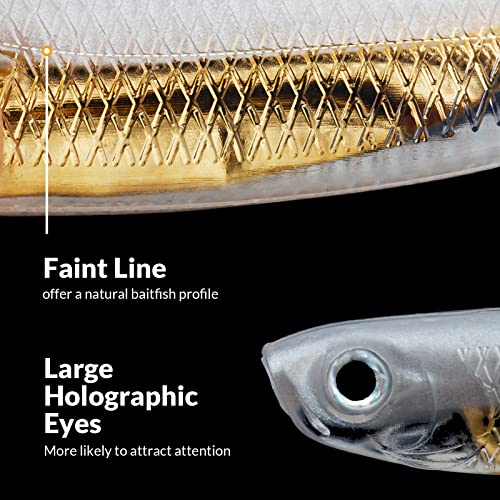 QualyQualy Soft Plastic Swimbait Paddle Tail Shad Lure Soft Bass Shad Bait Minnow Paddle Tail Swim Bait for Bass Trout Walleye Crappie - 2.75in, 3.14in, 3.94in, 5in - color: 13#, size: 2.75in - 6Pcs