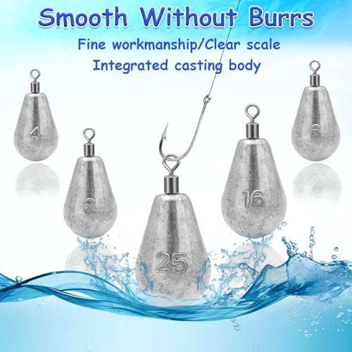 Long Casting Swivel Bell Sinkers Fishing Weights Drop Shot Weights with Swivels Fishing Lead Sinker 1/2oz 3/4oz 1oz 2oz 3oz - size: 3/16oz-10pcs