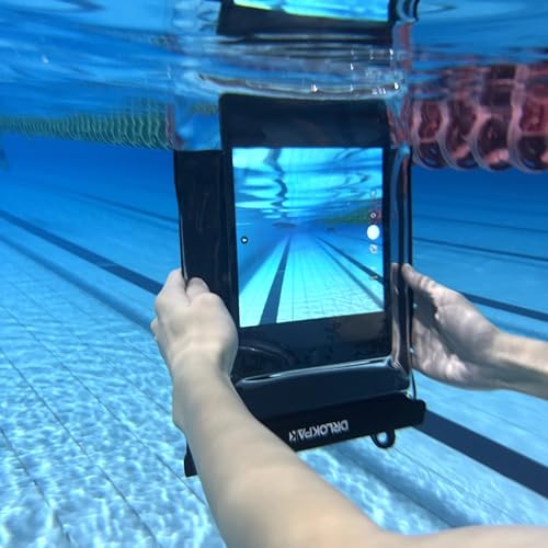 DRLOKPAK Floating Waterproof Tablet case for Ipad Pro Ipad Air Galaxy Tab S9 A9 Dry eReader Bag Pouch for Kindle Scribe Fire HD 10 Max 11 up to 11" - color: Black, size: 11inch