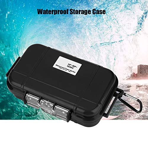 Joyzan Waterproof Storage Case, Outdoor Survival Shockproof Box Airtight | Carry Floating Hard Shell Wet Dry Container Travel Sealed Organizer Marine Tool Carrying Protecting Boating Camping Fishing - color: Black