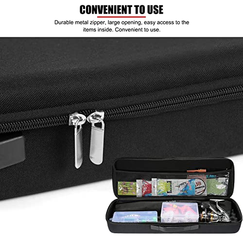 Portable Waterproof Hard EVA Case for Fishing Tackle Storage, 21 inch Fishing Rod Reel Organizer Bag Travel Carry Case Bag, with Foam Interior Shockproof