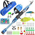 ODDSPRO Kids Fishing Pole, Portable Telescopic Fishing Rod and Reel Combo Kit - with Spincast Fishing Reel Tackle Box for Girls, Youth