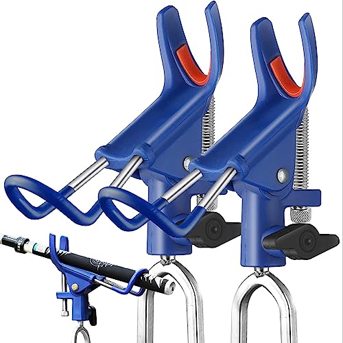 LBW Fishing Rod Holders for Bank - Fishing Pole Holders for Ground, Shore, Beach 360 Degree Adjustable Rod Holders 2 Pack - style: Reinforced Nylon - Basic