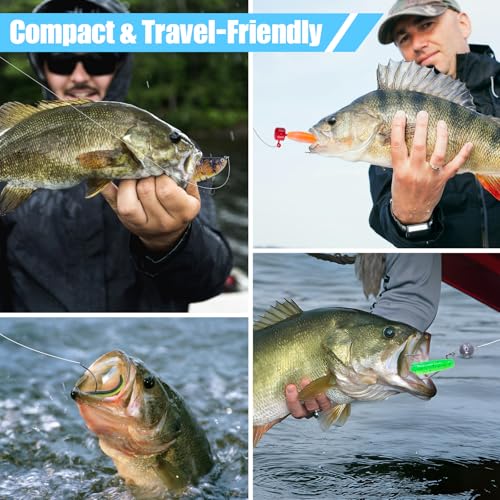 Goture Fishing Lures Kit,164pcs Bass Fishing Kit Including Soft Plastic Baits, Worms, Minnow, Crankbaits, Hooks,Swivels,Sinker Weights,3700 Tackle Box, Freshwater Fishing Gear Lure Set, Gifts of Men - color: A:164pcs Fishing Lures Kit