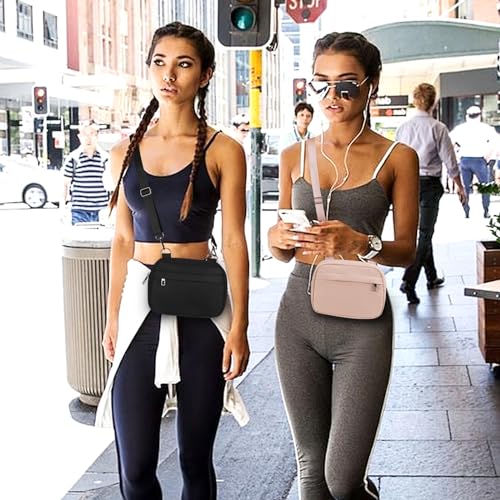 MAXTOP Small Crossbody Bags for Women Belt Bag Fanny Pack with Adjustable Strap - color: Cute Pink, style: Small Crossbody Bag