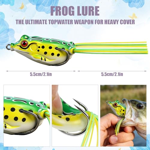 71Pcs Fishing Lures Kit, Fishing Tackle Box Fishing Baits Including Crankbaits for Bass, Freshwater and Saltwater, Fishing Accessories Fishing Gear, Fishing Gifts for Men Dad