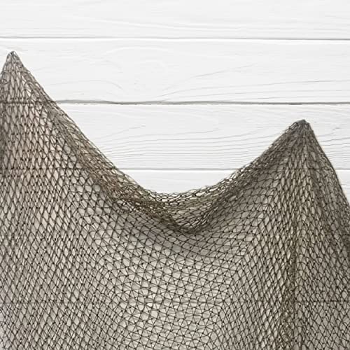 Fishing Net Decor, 5' x10' Decorative Fishing Net for Nautical, Mermaid, Pirate or Beach Themed Party or Room. Real Recycled Fish Netting for Decoration - size: 5 x 10 ft