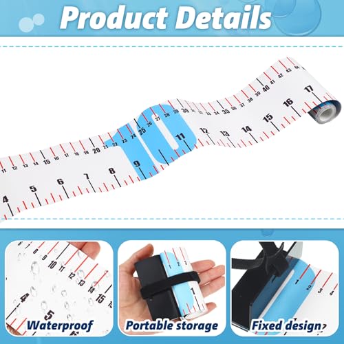 VioraWhite 7 Pcs Fishing Gear and Equipment Tools Accessories Kit with 47 in Fishing Ruler Stainless Steel Pliers, Fish Handle, T-Shaped Hook Remover, Electronic Scale, Lanyard, and Black Storage Bag