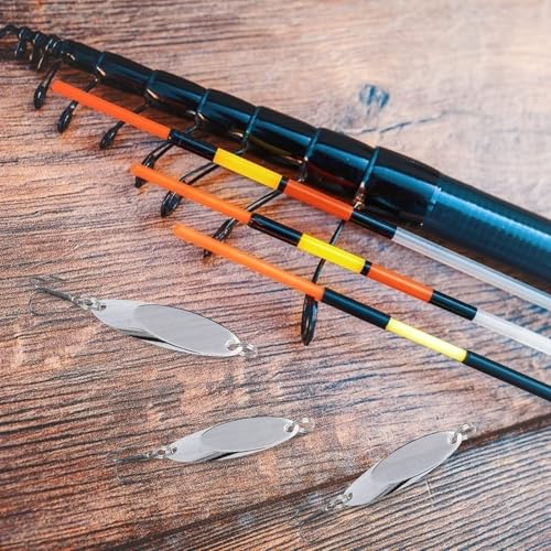 Fishing Lures Fishing Spoons, 5pcs/25pcs/30pcs/50pcs Trout Lures Bass Lures Hard Metal Spinner Baits for Salmon Bass Trout - color: 30PCS