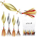 Dovesun 6 pcs Fishing Jigging Spoon Lures for Freshwater Saltwater Casting Spoon with Treble Hook Jig Swivel Hard Metal Spinner Baits for Bass Trout Pike Salmon 1/5oz 1/4oz 3/8oz 1/2oz - color: 6pcs-1/4oz-7G