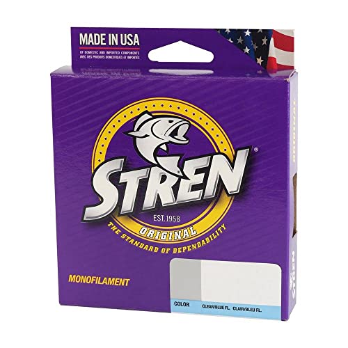 Stren Original Monofilament Fishing Line - color: Clear/Blue Fluorescent, size: 330yd, style: 4lb | 1.8kg