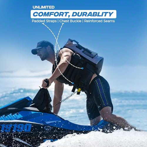 35L Waterproof Backpack Cooler Insulated dry bag - Leak Proof Floating Soft Cooler Bag, Cooler Backpack for Men, Travel, Kayaking, Boating, Beach, Fishing & Camping