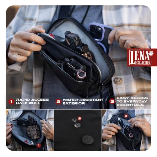 Vertx Everyday Tactical Fanny Pack 2.0-100% Nylon Fanny Pack for Men and Women with CCW-Ready Design and Rapid Access Tab - Wolf Grey - 2L - color: Wolf Grey, style: Everyday Fanny Pack 2.0