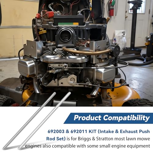 Eudaimonia 692003 & 692011 Intake & Exhaust Push Rod KIT for Briggs & Stratton Lawn Mower