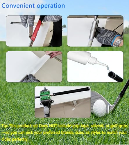 Golf Club Regripping Kit, Optional Professional or Basic Golf Grip Replacement Tools, 2-In-1 Bench Vise or Mini Table Vise, Fixed Rubber Clip, Hook Blade, Grip Tape Remover - size: 2-in-1 Professional Edition