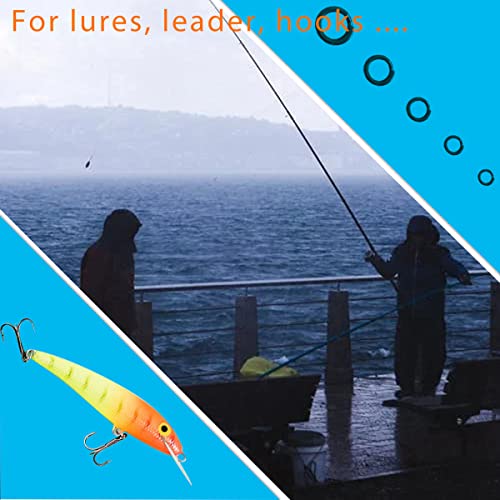 200 PCS Stainless Steel Fishing Split Rings Fishing Lures Connector Flat Stainless Steel Split Ring for Mini Key Chain Rings Open Jump Rings Connectors for Jewlery Making Findings Fishing