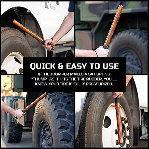 Big Rig Defense Tire Thumper, Trucker Tool for Checking Tire Pressure, 10 Ounces