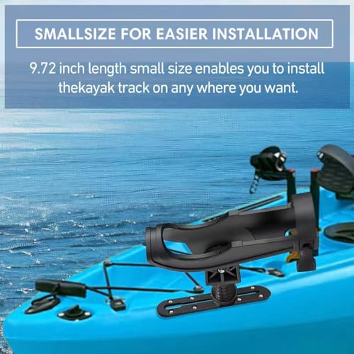 Kayak Track Kayak Low Profile Track,Kayak Rail,Kayak Accessories Mount Track,Kayak Gear Track for Fishing Rod Holder,Kayak Rail Track for Paddle Holders Fish Finder,Cup Holder,Anchor Cleats - size: 9inch4pcs