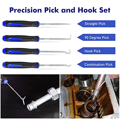 GLK 248pcs Trim Removal Tool, Pry Tool, Door Panel Removal Tool Kit | Fasteners Remove Tool with Car Retainer Bumper Clips, Automotive Hook Set, blue - color: Blue