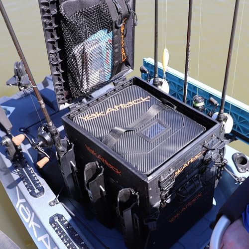YakAttack 14” x 12” HD Bait Binder | Large Soft Bait Organizer & Fishing Lure Storage Case | Heavy-Duty Imported Tackle Bag for Plastics, Tools & Gear | Ideal for Kayak & Boat Anglers | Fishing Wallet - size: 14" x 14"