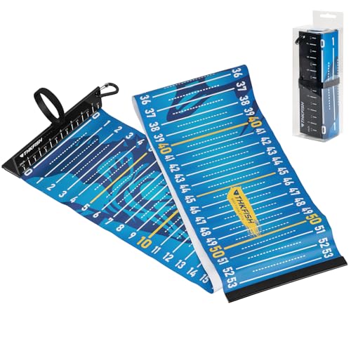THKFISH 53in Fish Ruler with Measuring Board, Portable Waterproof Folding Fishing Ruler Fish Measuring Tape for Boat, Kayak, Coolers, Yacht and Workbench (Blue) - color: Blue