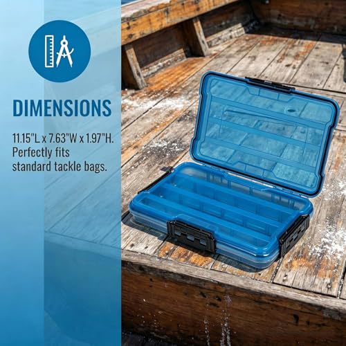 BEAR PAW 3600 Fishing Tackle Boxes Large Waterproof Fishing Lure Tray Storage Organizer Plastic Tackle Box with Adjustable Dividers Blue - style: 3600 Waterproof