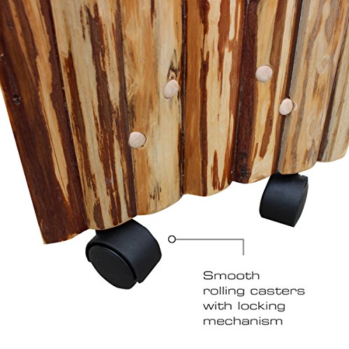 Rush Creek Creations | Double-Sided Fishing Rod Holder for 16 Saltwater/Freshwater Fishing Rods, Fishing Pole Holder for Garage Organization and Room Storage, for Fishing Gear and Fishing Accessories