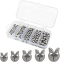 250/150pcs Split Shot Fishing Sinkers, Fishing Weights Sinkers Open Mouth Design Weights Clip Freshwater Saltwater Fishing Accessories - style: 150pcs Duckbill