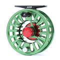 Maxcatch AVID Fly Fishing Reel with CNC-machined Aluminum Body - 1/3, 3/4, 5/6, 7/8, 9/10 Weights(Black, Green, Blue) - color: Fly Reel Green, size: 3/4wt